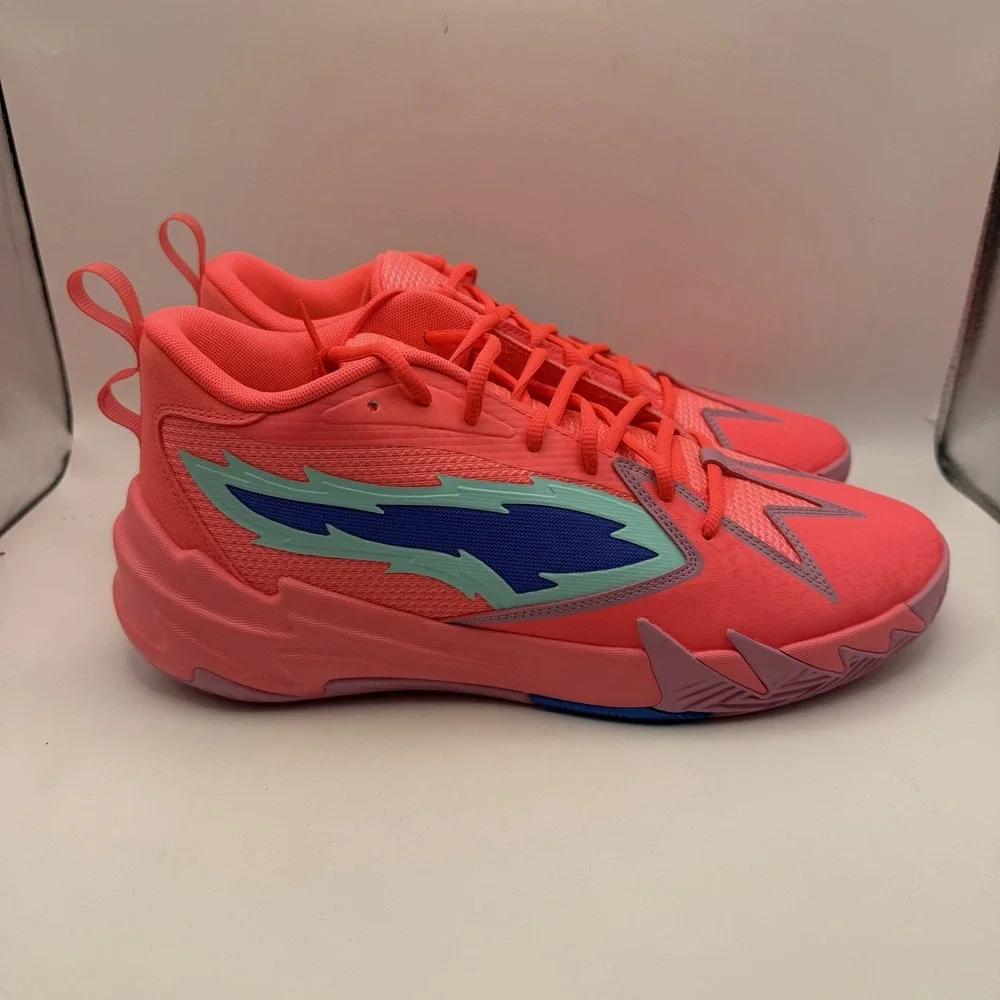PUMA‎ Scoot Zeros Sunset Glow Pink/Blue Basketball Men's Size 11 - 310415-02